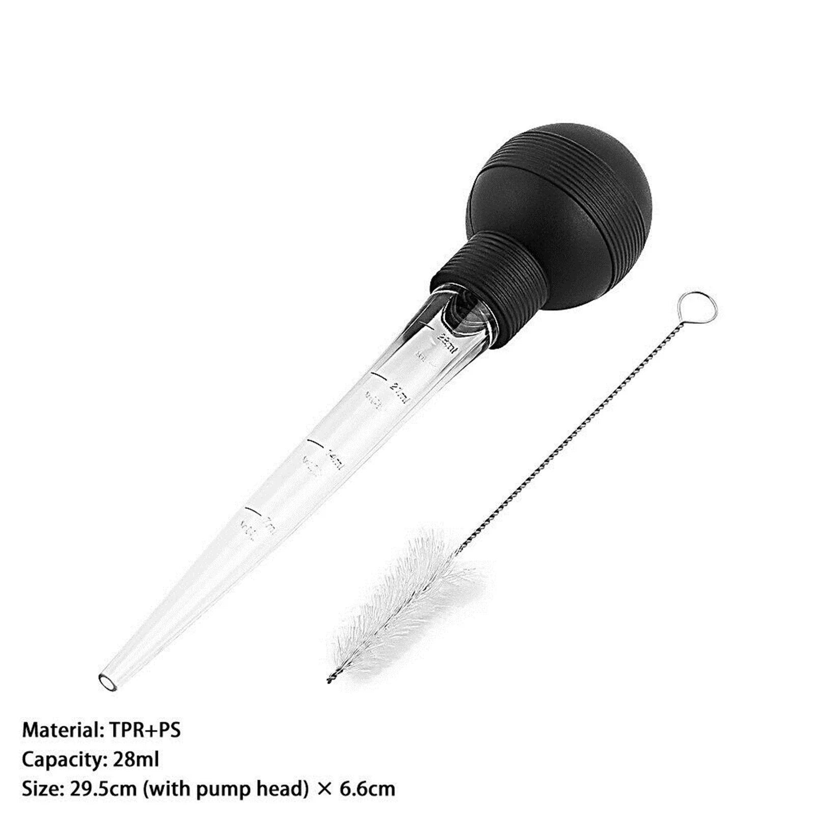 Hiroekza Turkey Baster 28ml Meat Baster Kitchen Utensil For Turkey Beef Pork Roasting Chicken Kitchen Gadgets Clearance
