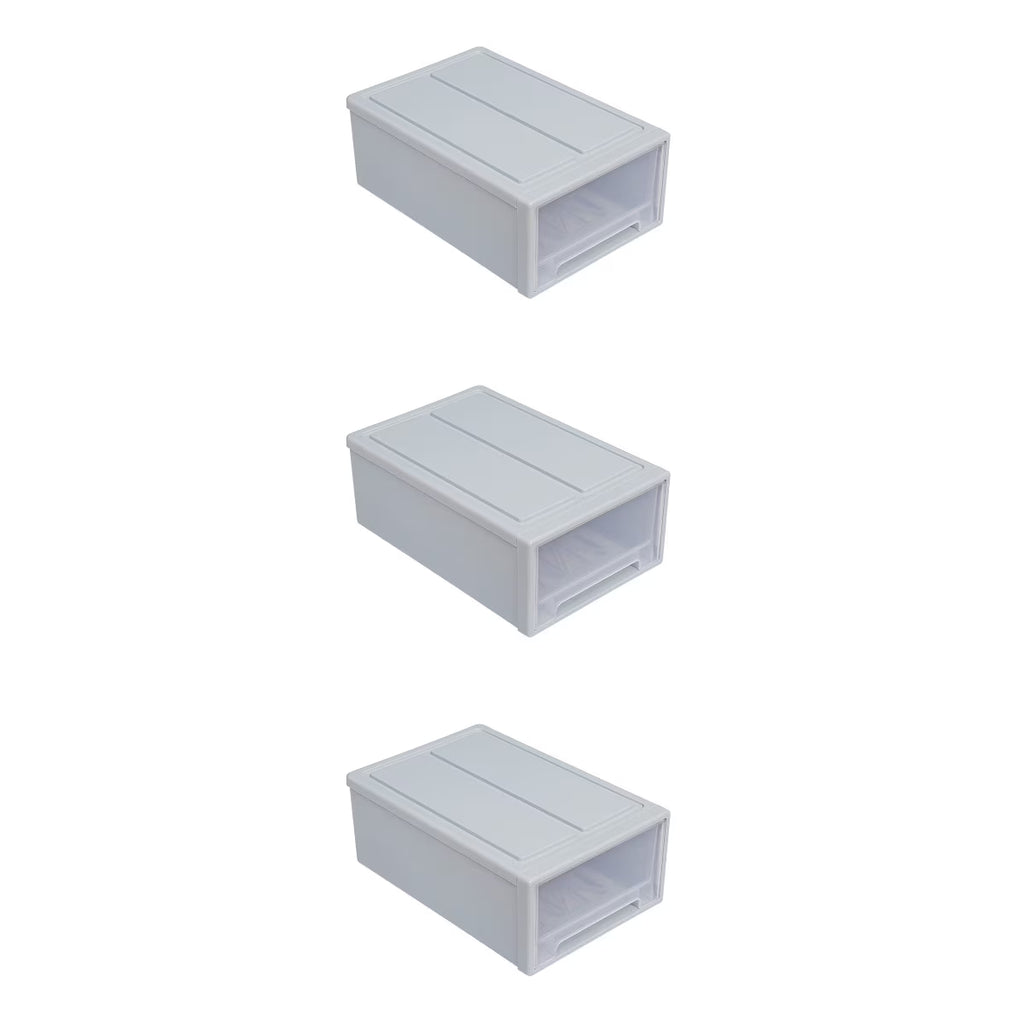 3pcs Drawer Clothes Storage Box Closet Storage Organizer Holder Box for Children Kids RoomNursery Playroom Blue