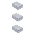3pcs Drawer Clothes Storage Box Closet Storage Organizer Holder Box for Children Kids RoomNursery Playroom Blue