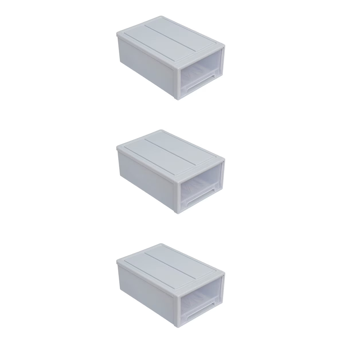 3pcs Drawer Clothes Storage Box Closet Storage Organizer Holder Box for Children Kids RoomNursery Playroom Blue
