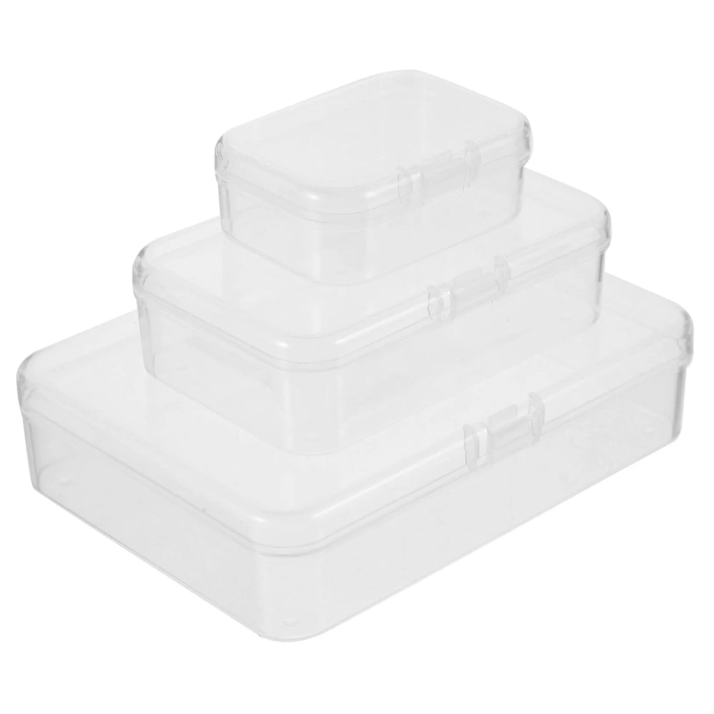 28 Pcs Storage Baskets with Lids Plastic Box Portable Case
