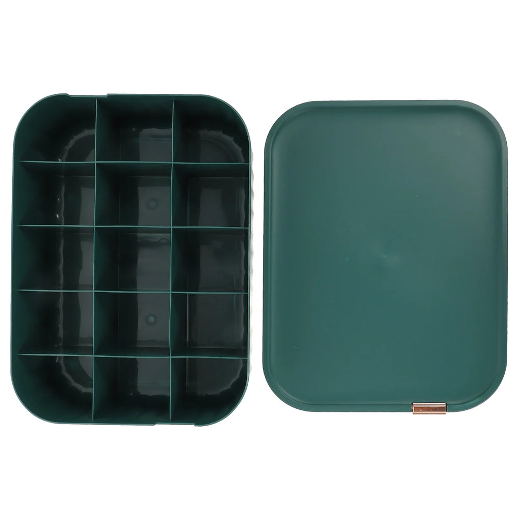 Organizer Bin Storage Box Underwear Drawer Storage Baby 30X23.5X8CM Green