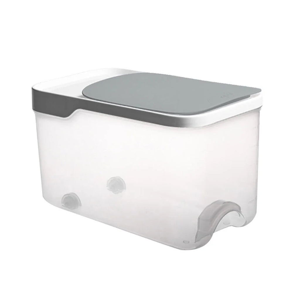 20 Catties Rice Storage Box Jar Cereal Container Dispenser Office Grey