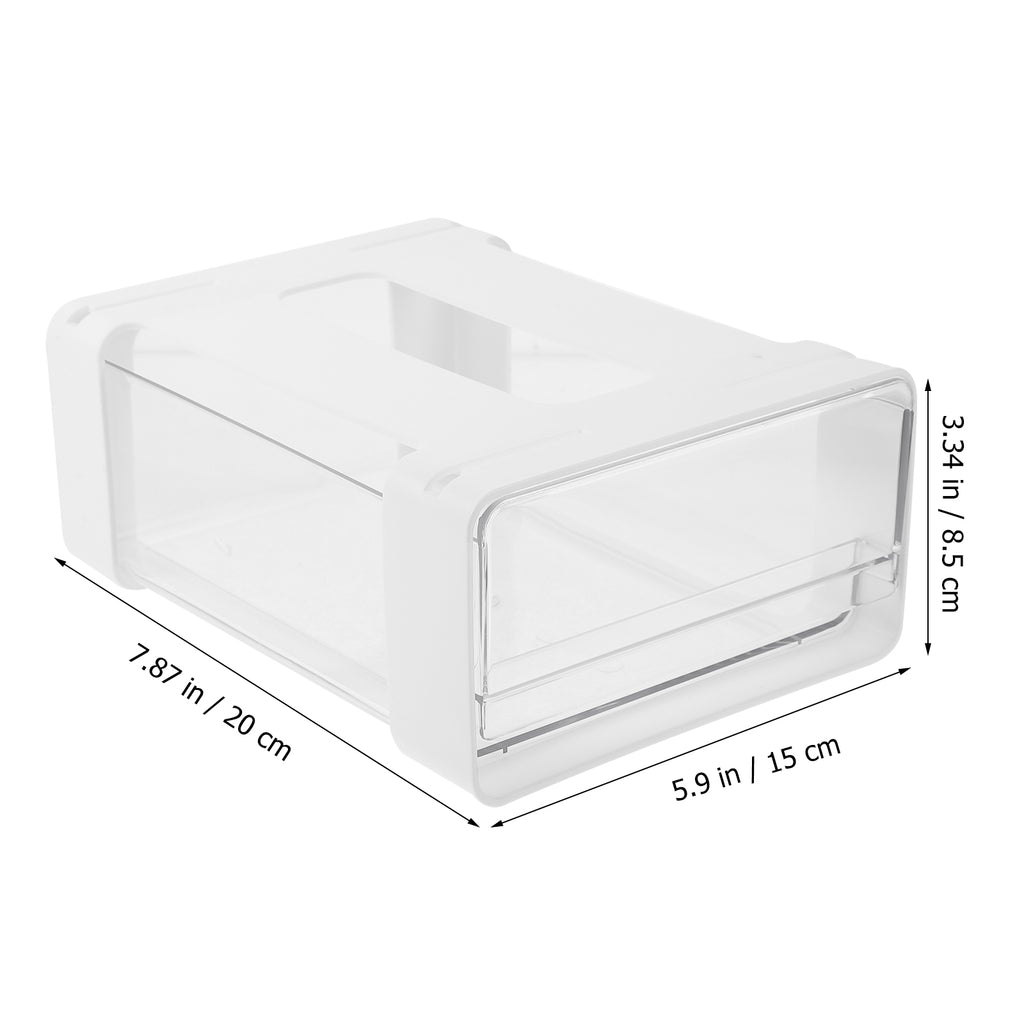 Under Desk Drawer Storage Box Pet Underwear Sundry Monitor Organizer Office White