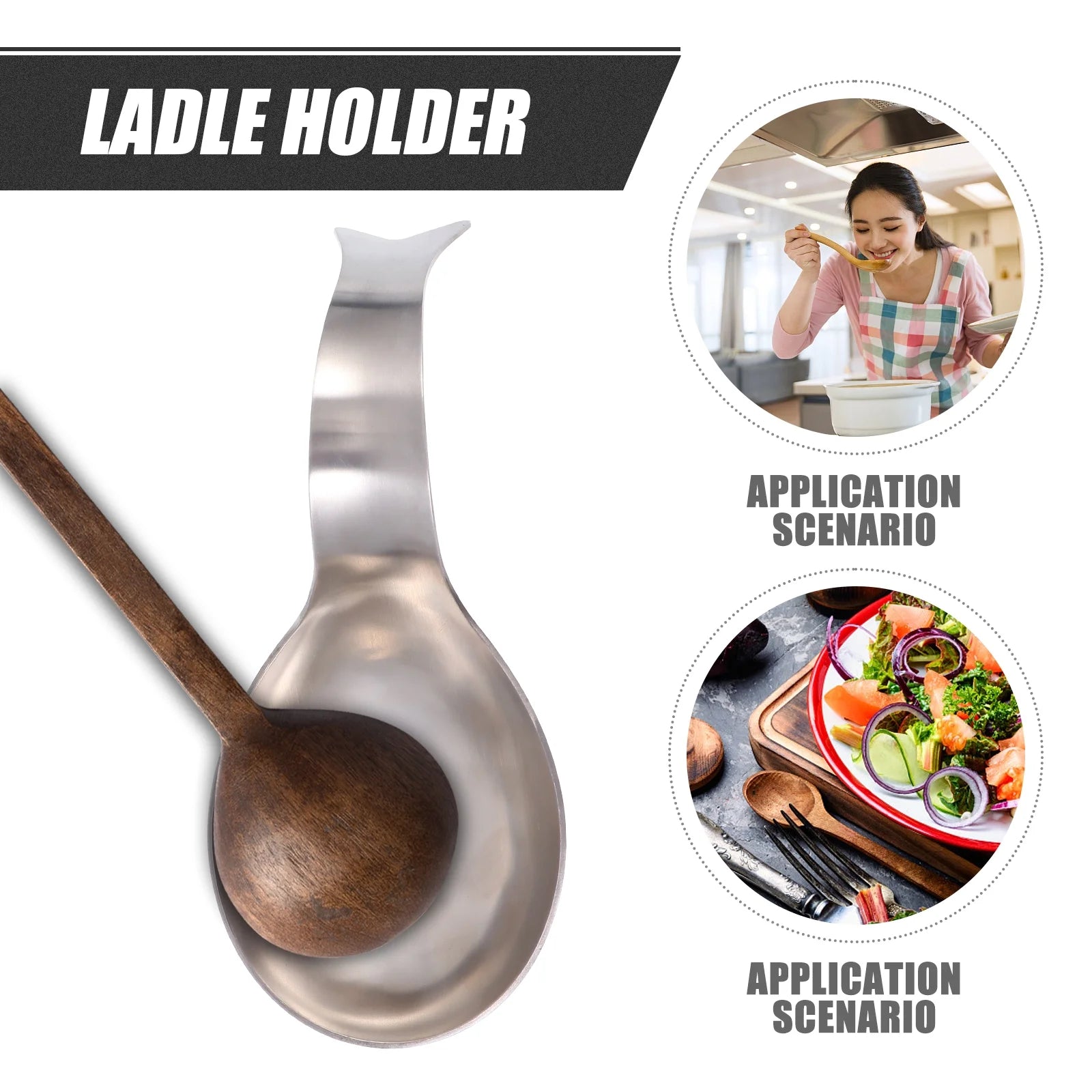 unbrandedStainless Steel Spoon Rest Pots for Kitchen Utensil Holder Stand