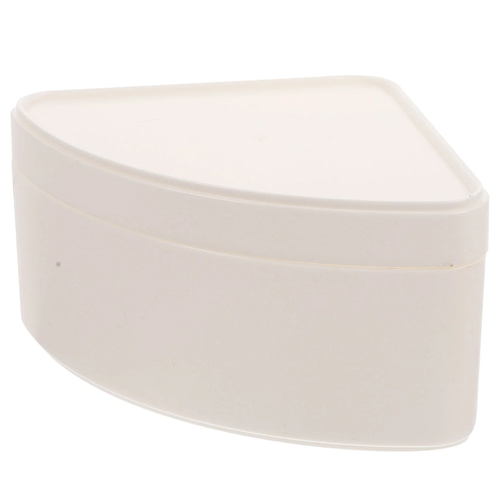 2 Pcs Storage Box Containers Bins Crate Office Trash Can White