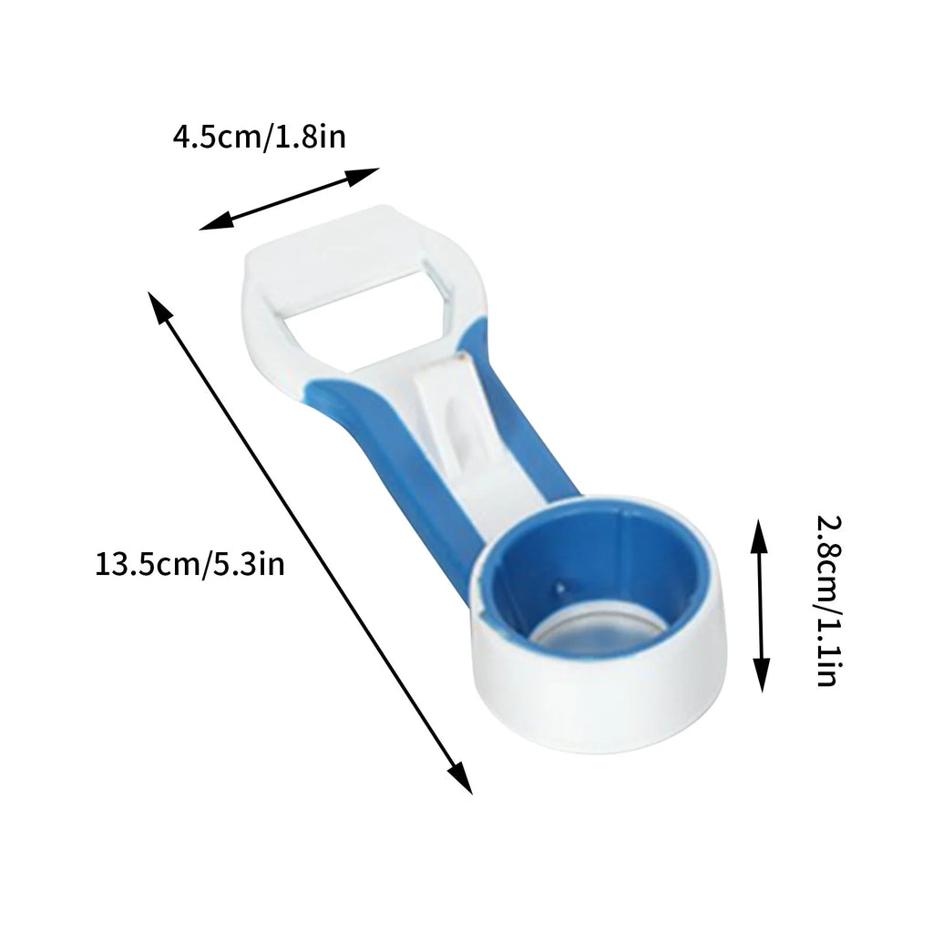 Hiroekza Jar Opener 4-in-1 Grip Bottle Opener Jar Opener - Easily Opens Twists Caps Bottle Caps Canning Lids And Can Tabs Kitchen Gadgets Clearance