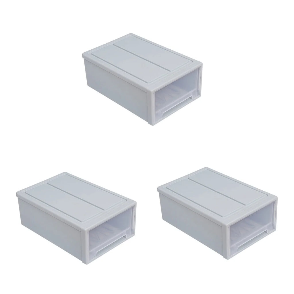3pcs Drawer Clothes Storage Box Closet Storage Organizer Holder Box for Children Kids RoomNursery Playroom Blue