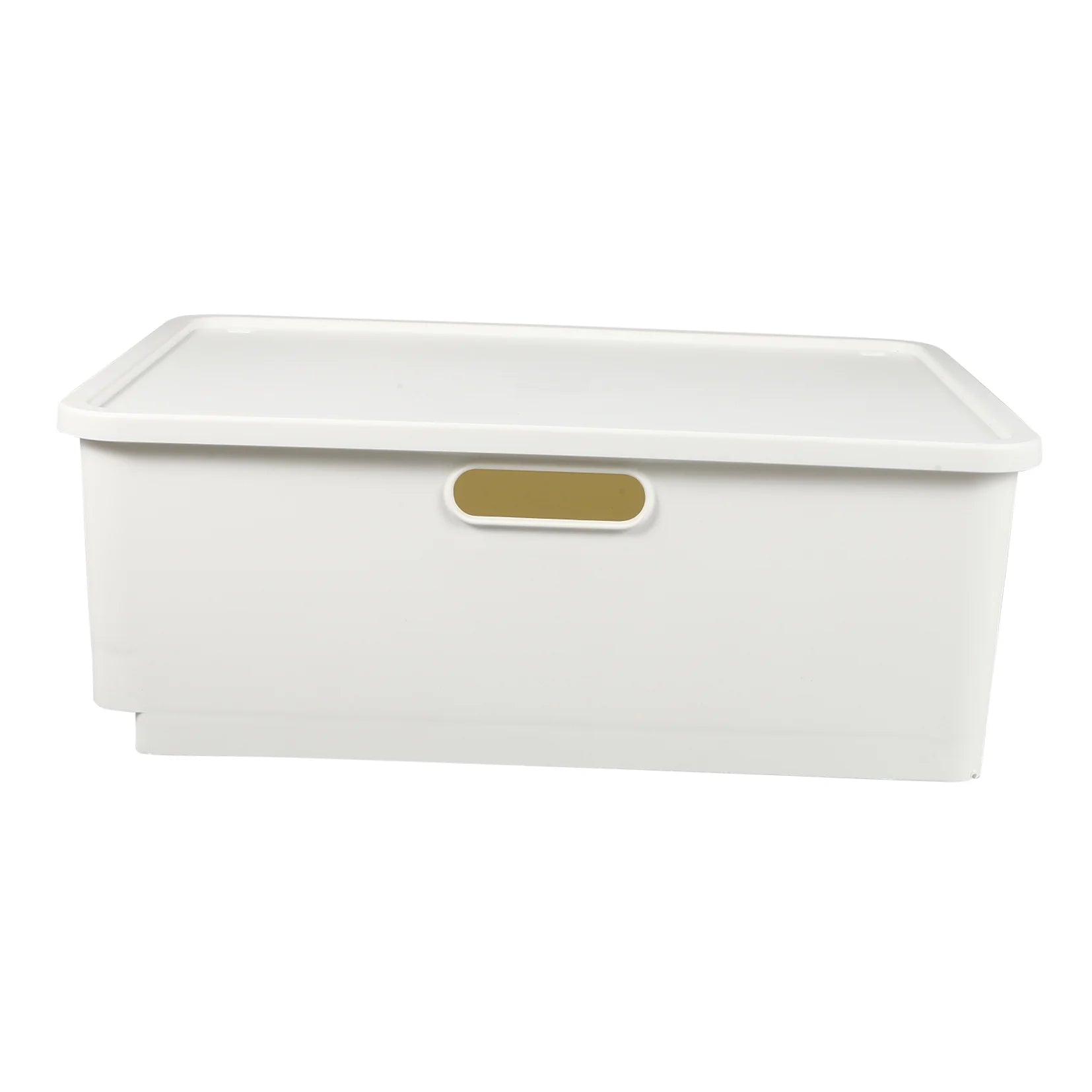Japanese Storage Box Kitchen Shelves Basket Containers with Lids White