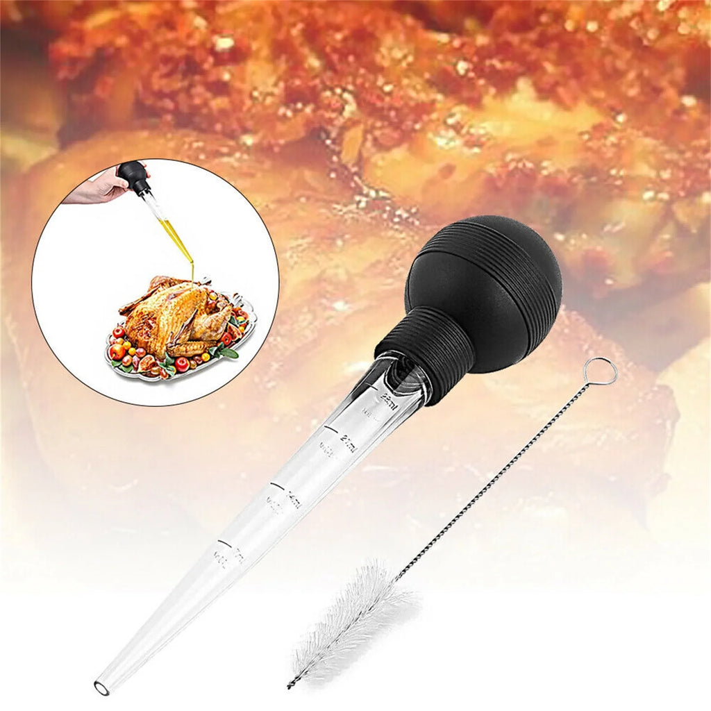 Hiroekza Turkey Baster 28ml Meat Baster Kitchen Utensil For Turkey Beef Pork Roasting Chicken Kitchen Gadgets Clearance
