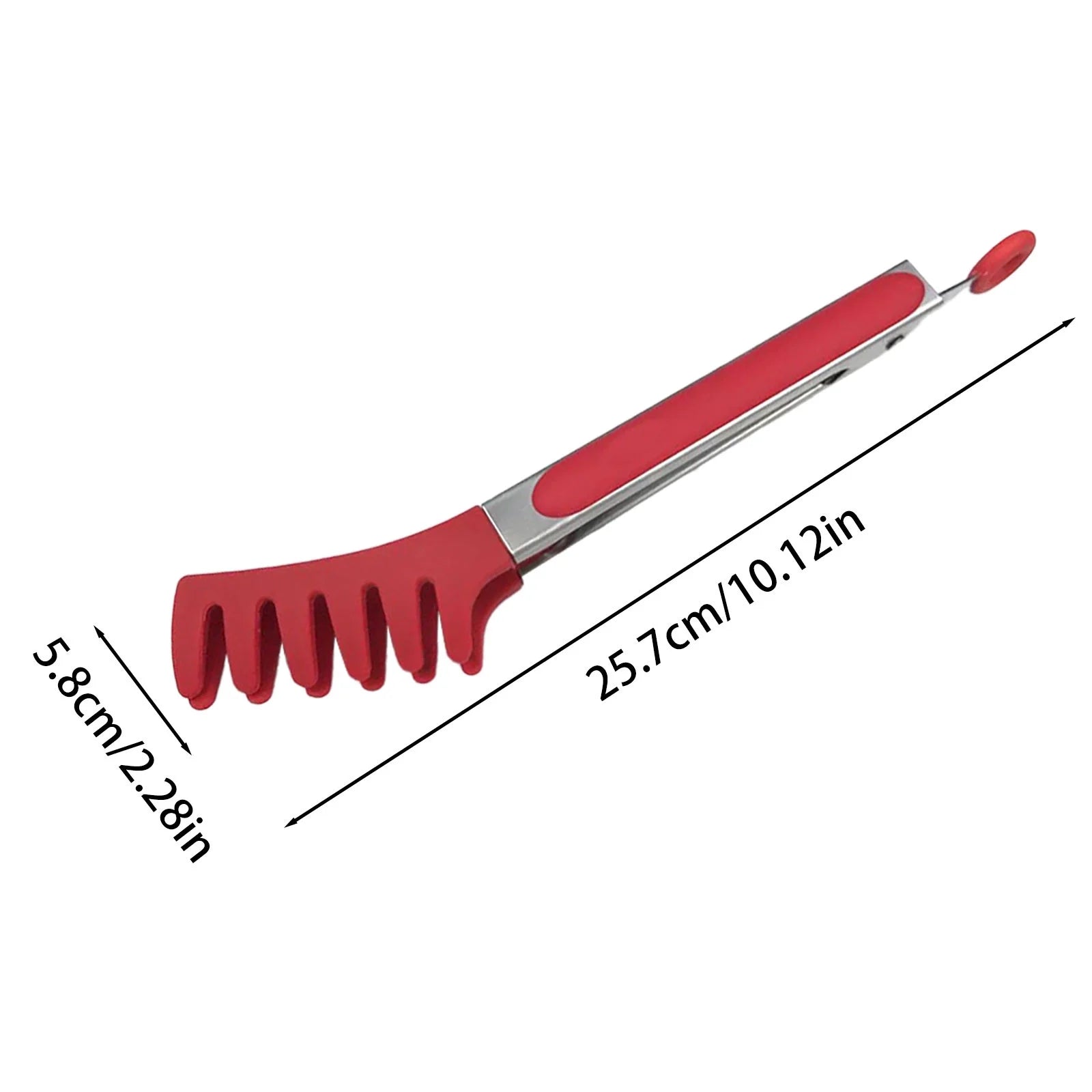 Stainless Steel Pasta Tong With Silicone Tips Non Food Serving Tongs For Nood Les Spaghetti Kitchen Cooking Baking BBQ Tools
