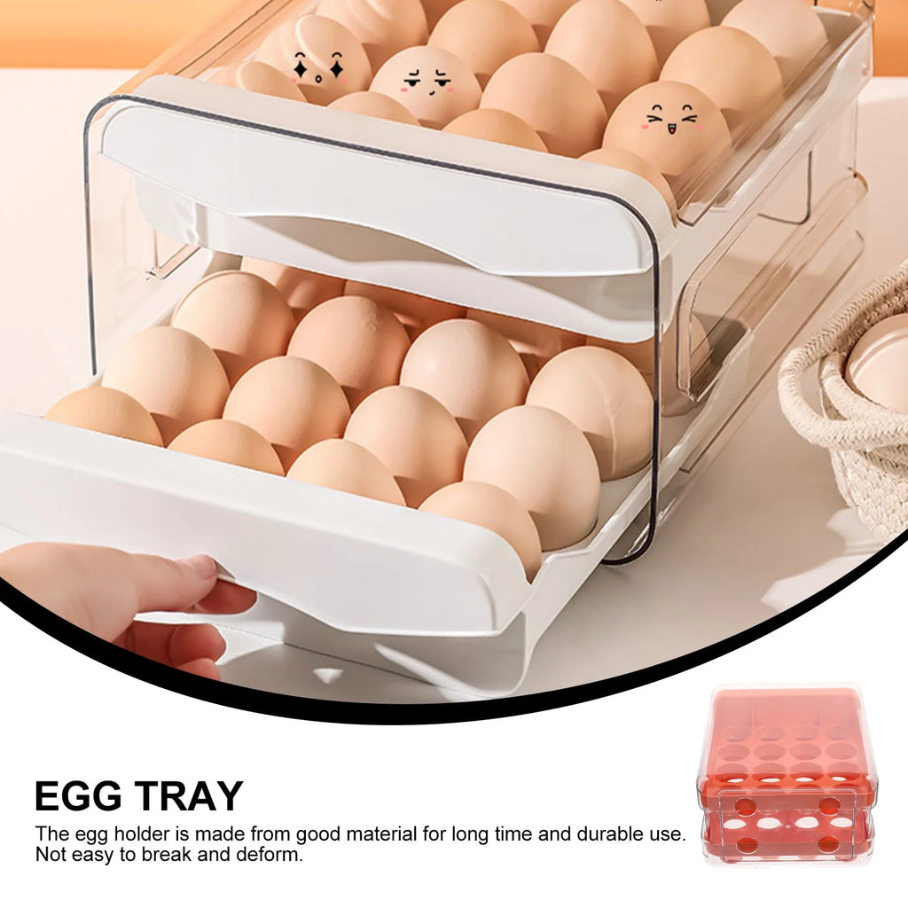 Holder Decor Egg Storage Box Egg Storage Shelf 21.5x22.5x14cm Orange