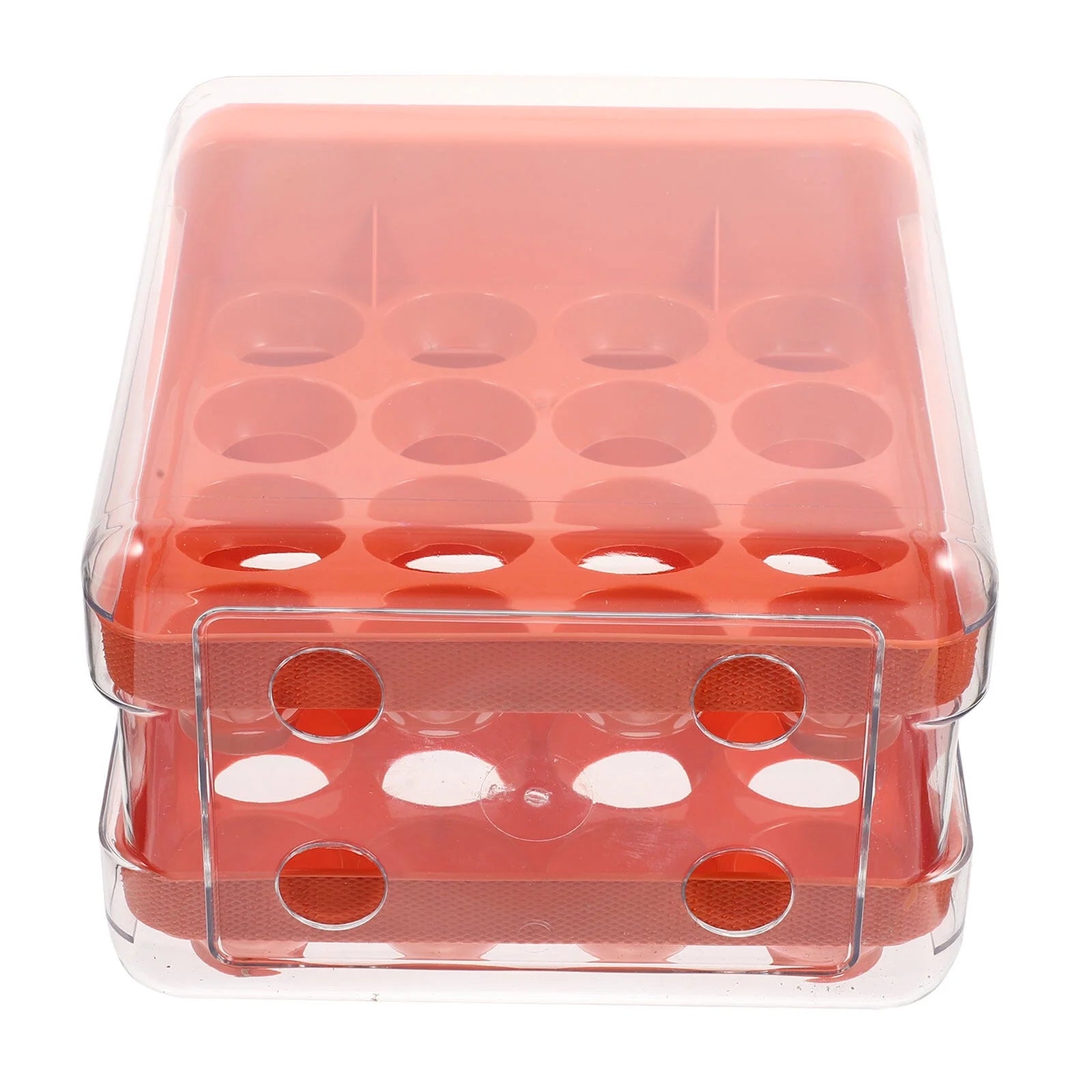 Holder Decor Egg Storage Box Egg Storage Shelf 21.5x22.5x14cm Orange