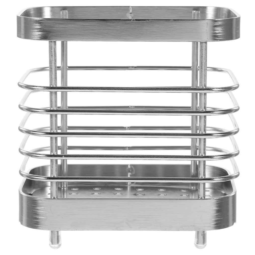 unbranded 2pcs Stainless Steel Cutlery Holder Kitchen Worktop Spoon Stand Space-saving Kitchen Utensil Holder