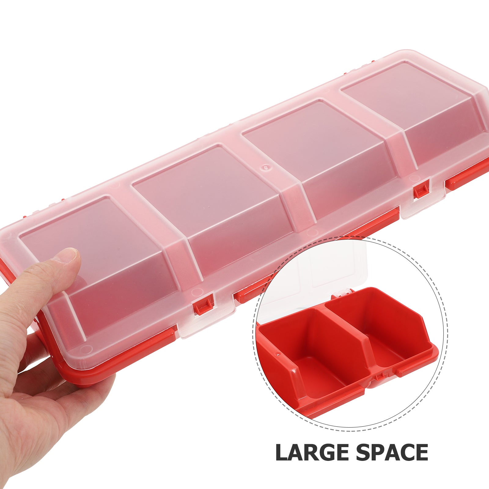 2 Pcs Screw and Nail Organizers Storage Parts Box