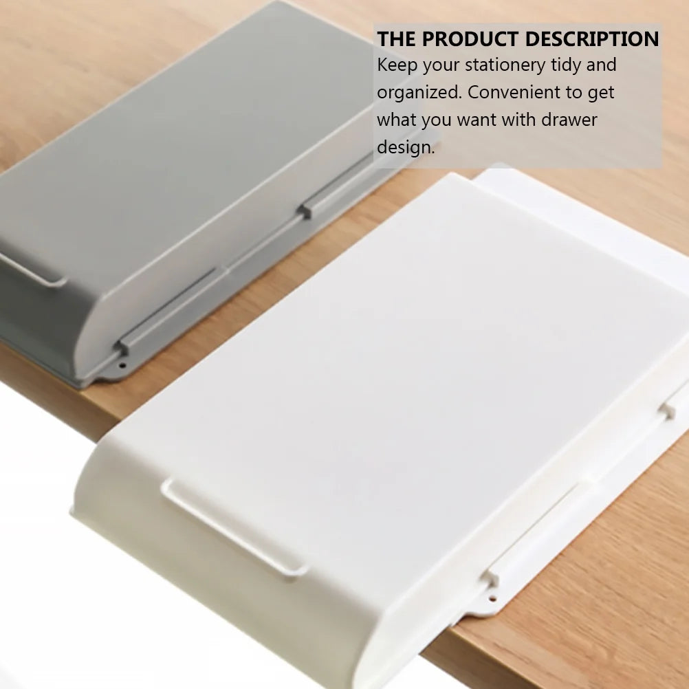 Wire Punch Free Storage Box Hanging Container Drawer Office