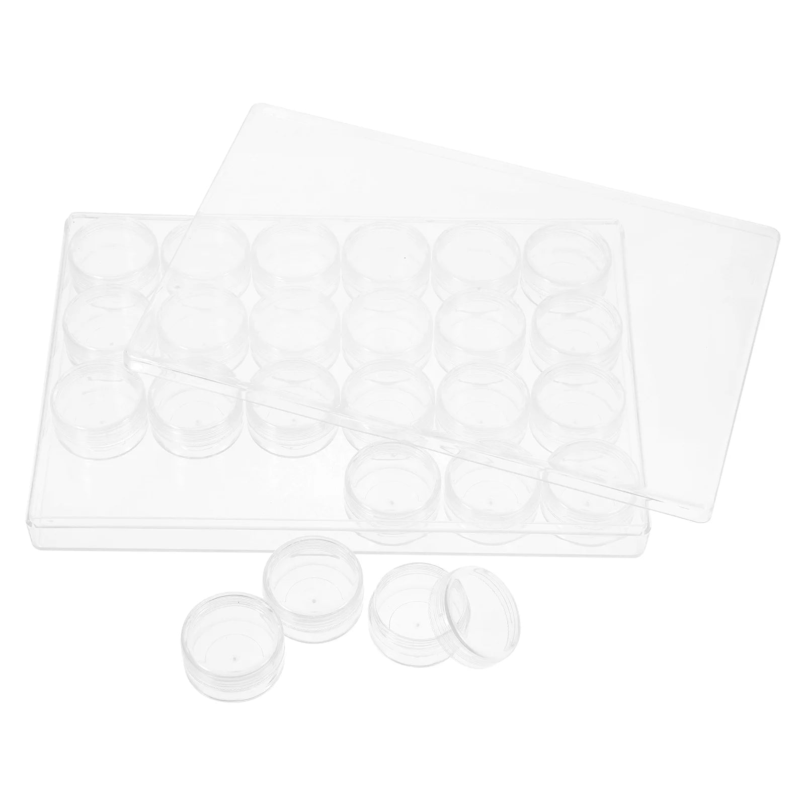 Closet Bead Organizers Storage Boxes 24X16cm Transparent