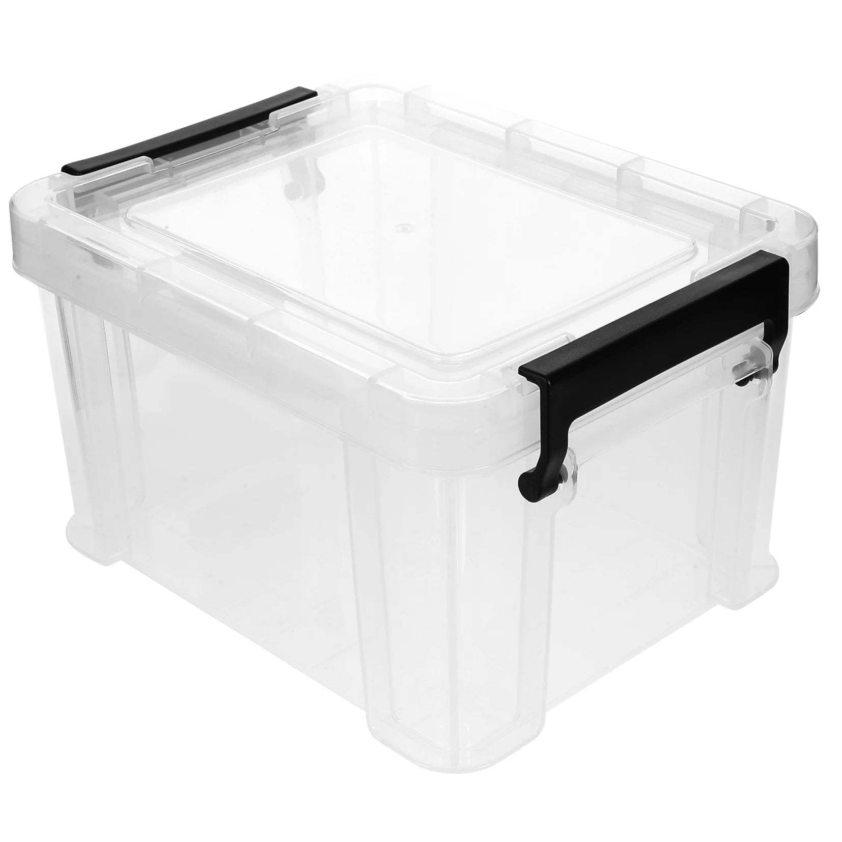 Lids Office Stationery Storage Box 21X16.4X12.5CM Transparent