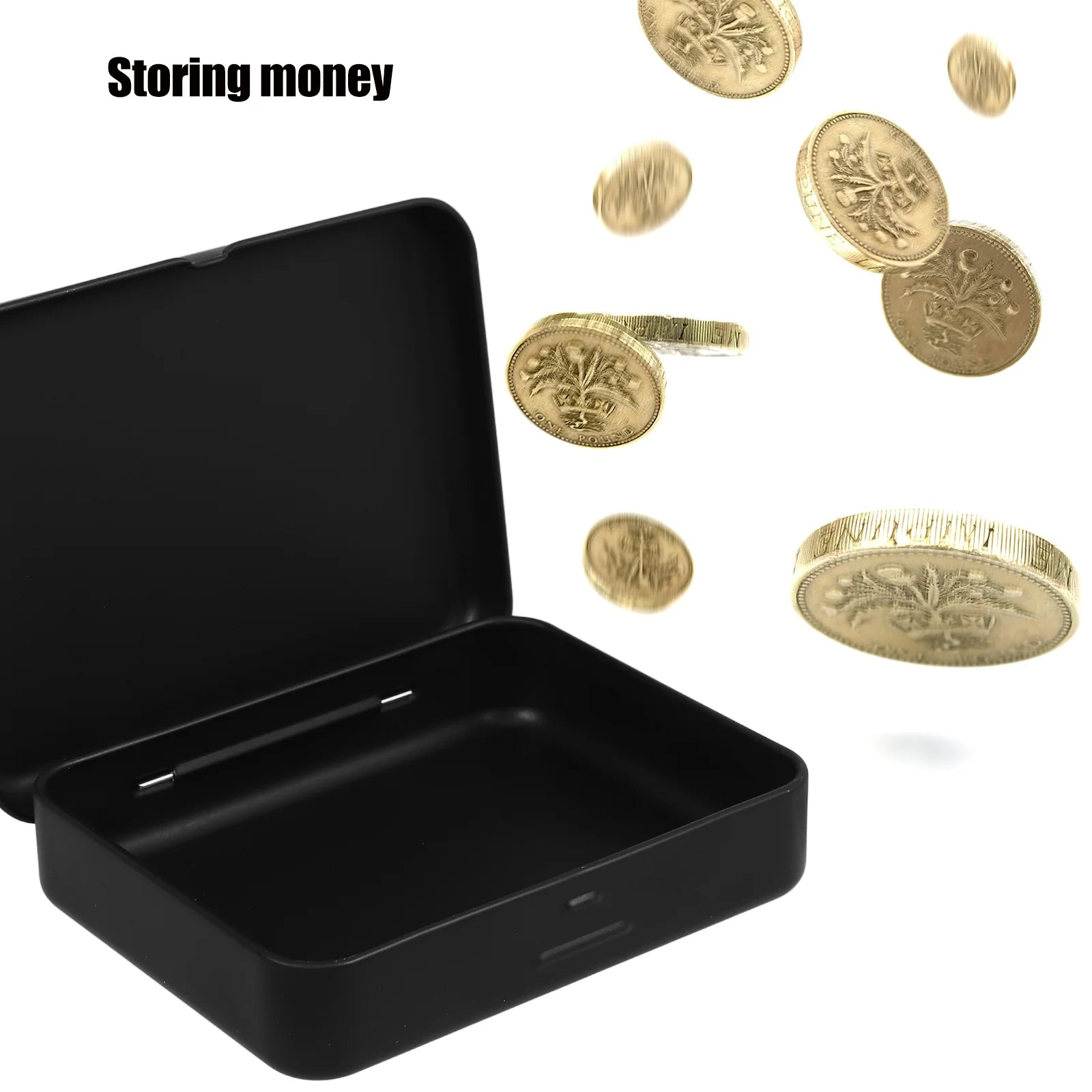 Toy Accessories Iron Storage Box Child 10.50X8.50X2.20CM Black