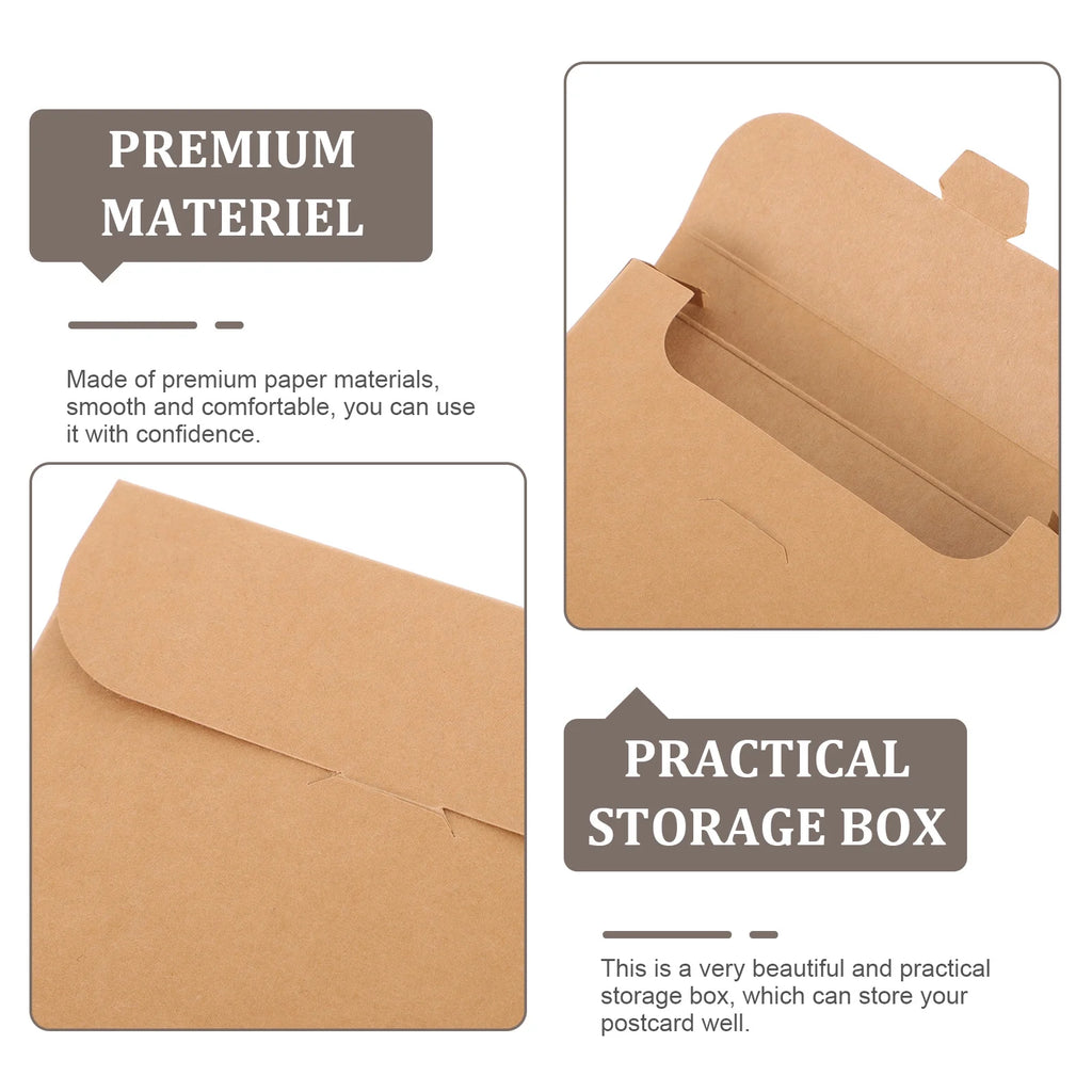 20 Boxes Storage Bins Postcard Organizer Packaging