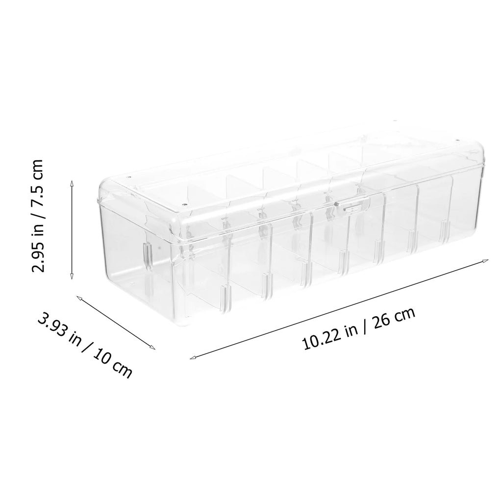 Card Game Business Cards Card Storage Box Travel 26X10X7.5CM Transparent