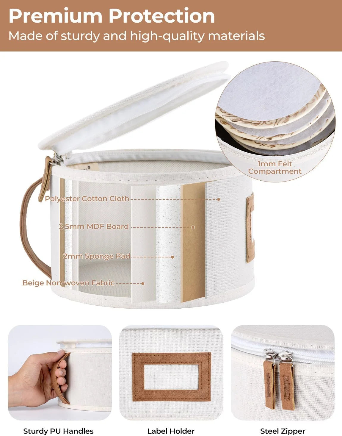 China Storage Containers 5 Pack Beige