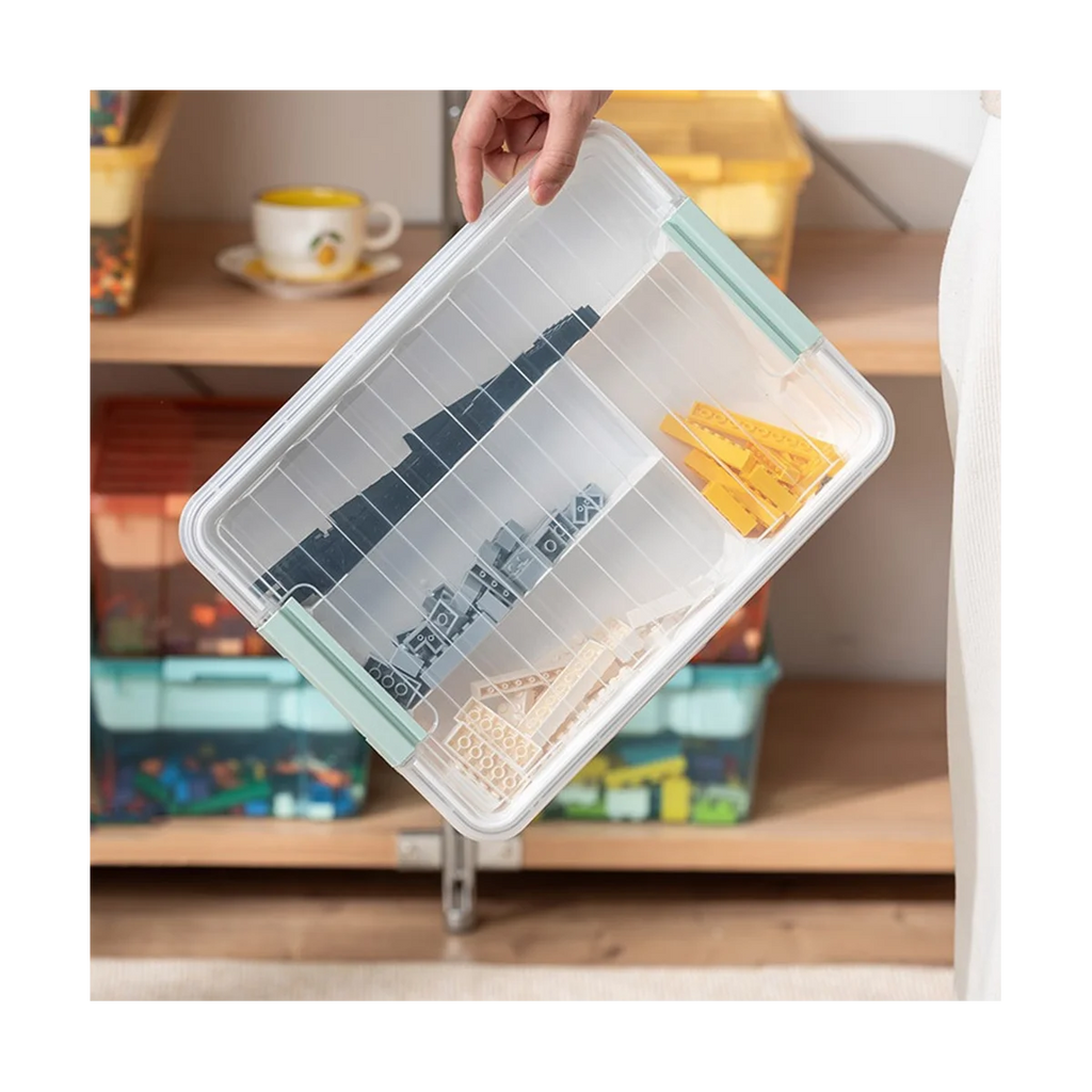Plastic Stackable Storage Container Bin Box Tote with Lid for Home